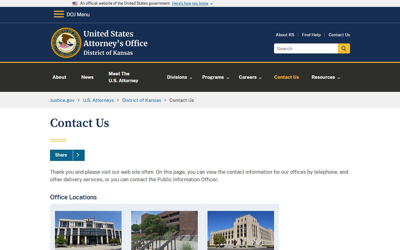 Rush County criminal court records U.S. Attorney contact source