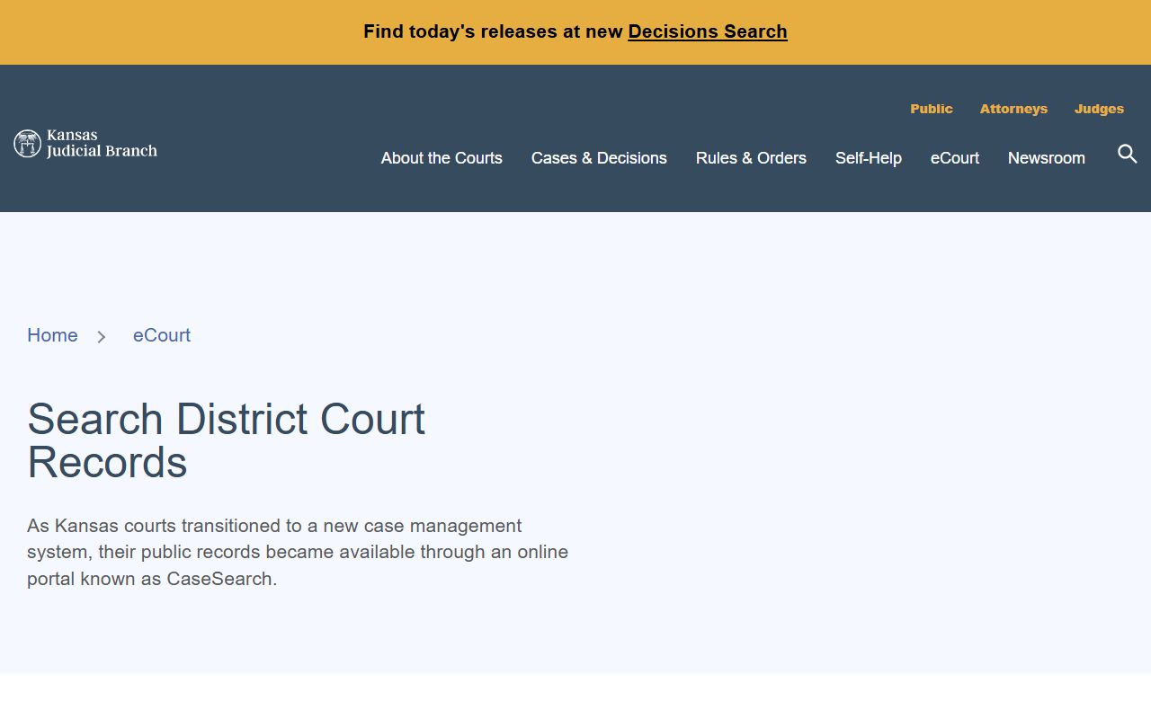 Rush County court records Kansas district court records search
