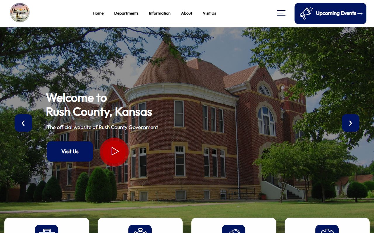Rush County court records county government homepage