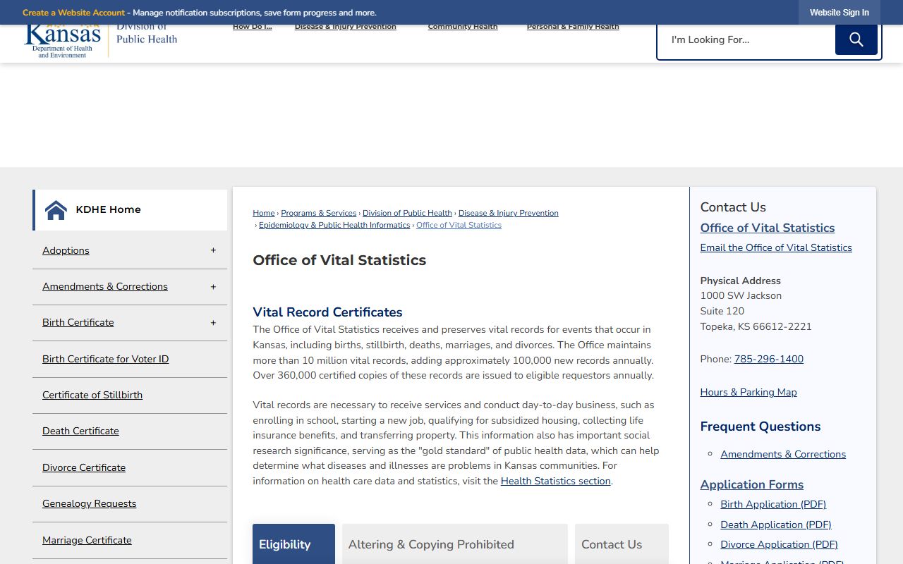 Rush County marriage and divorce records KDHE vital statistics