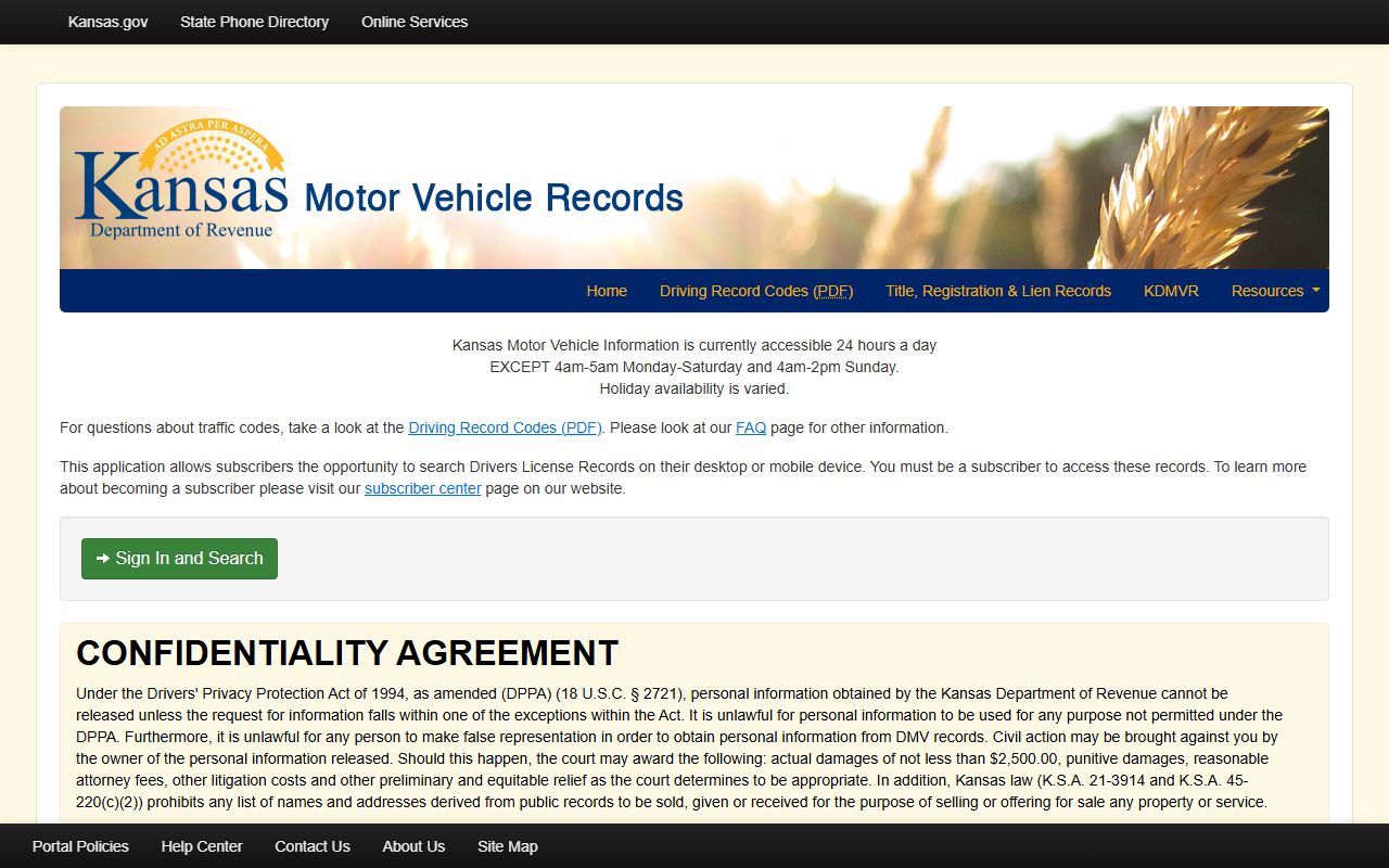 Rush County traffic court records Kansas motor vehicle records
